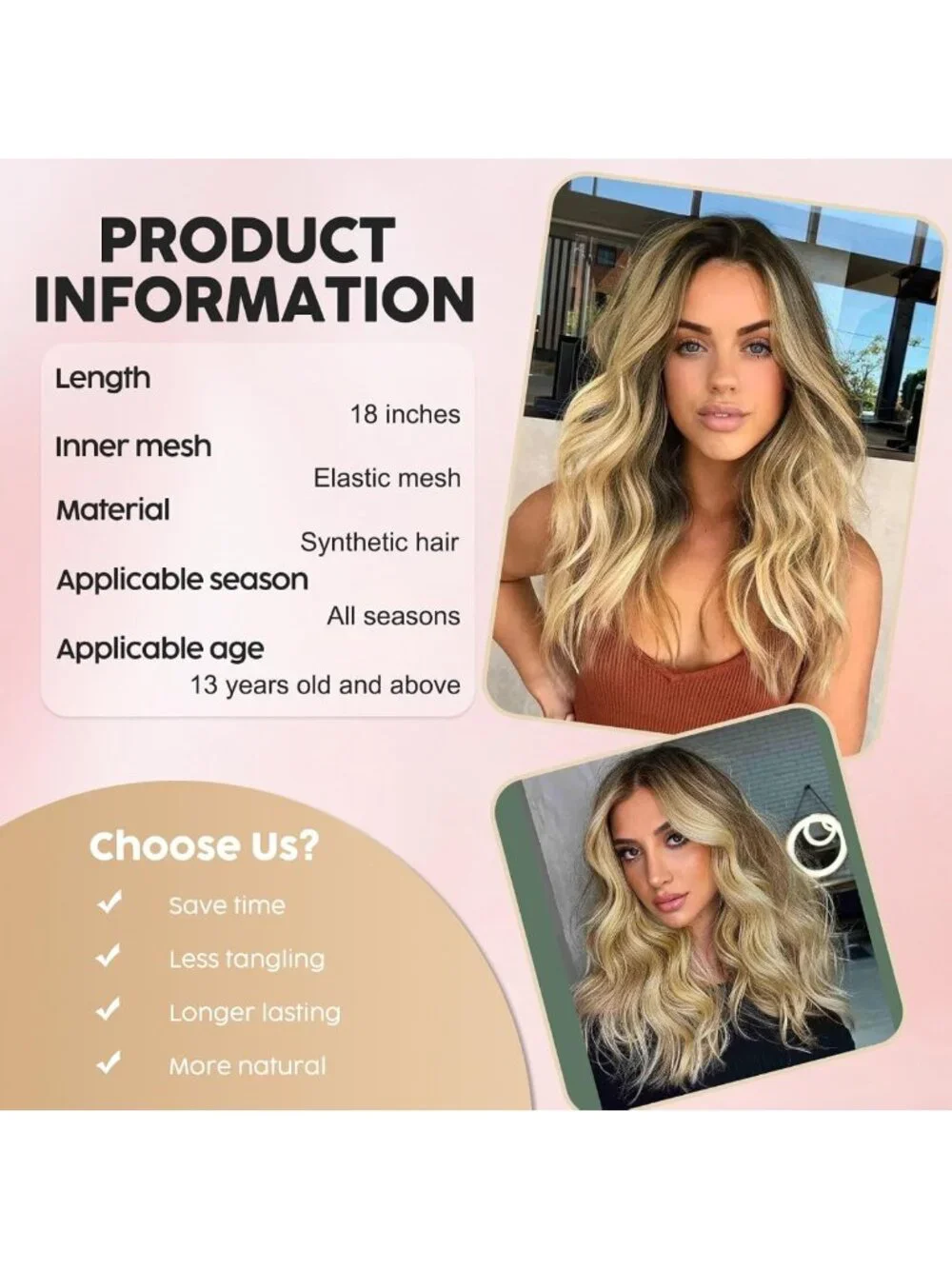 Medium Length Ombre Blonde Wavy Bob Wig for Women - Perfect for Parties & Events